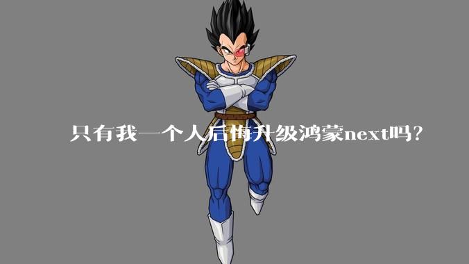 只有我一个人后悔升级鸿蒙next吗？